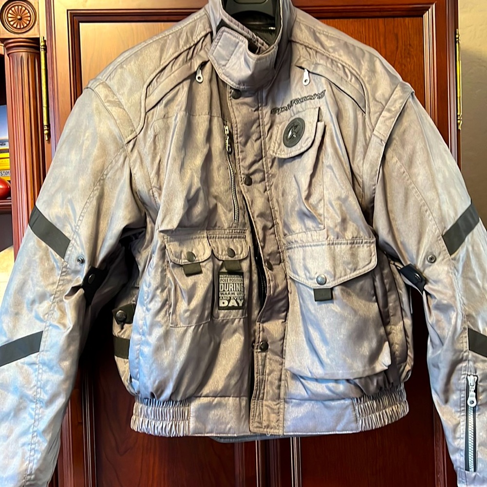 Vintage Spidi Power Air System Rider Racing Motorcycle Platinum Silver Jacket! - Picture 4 of 15